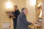 Alexander Levental (Orgel) und Vladimir Rivkin (Geige)