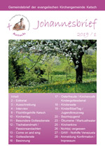 Titelblatt Johannesbrief 2019/01