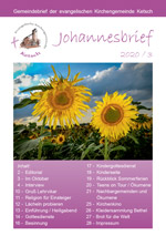 Titelblatt Johannesbrief 2020/03