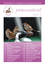 Titelblatt Johannesbrief 2022/3